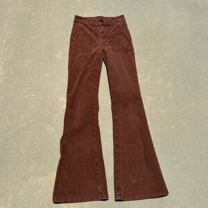 AMERICAN EAGLE FLARE LEG CORDUROY PANTS